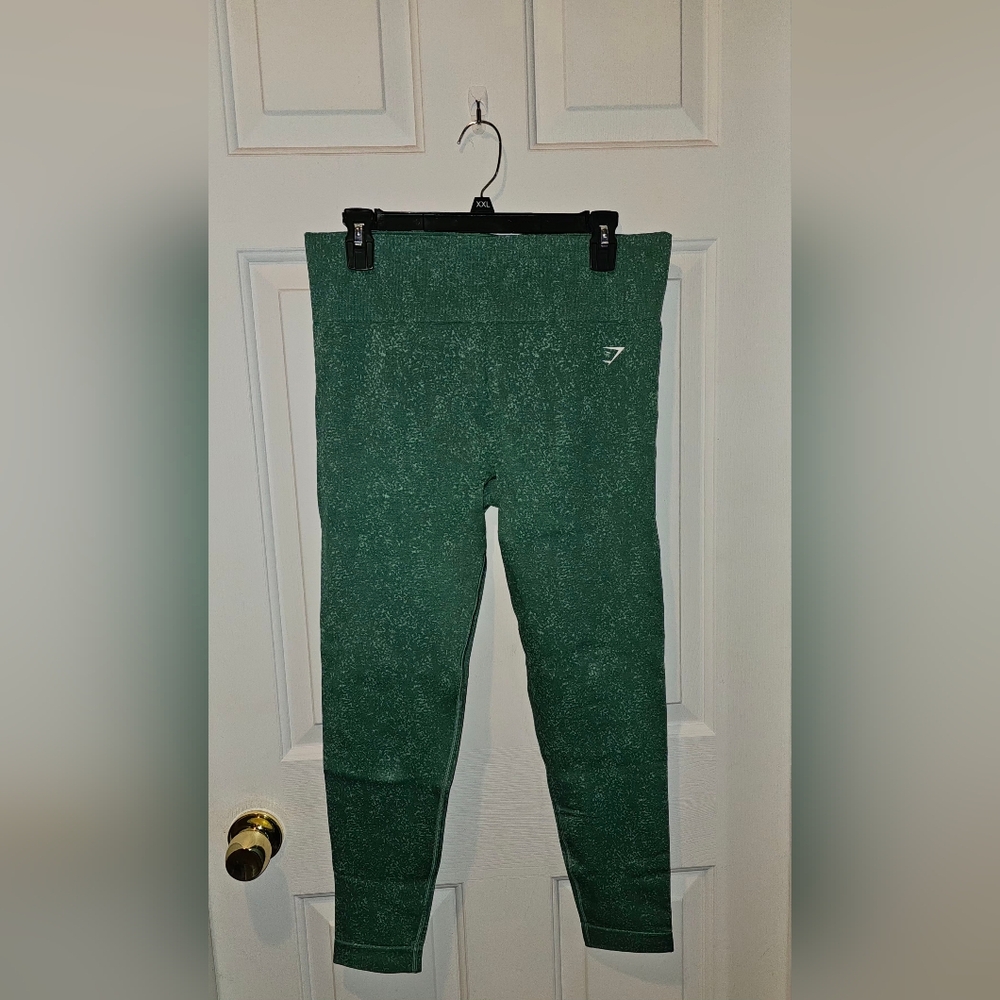 Size 2XL ~ Gymshark Adapt Fleck Seamless Leggings in the Mineral Alpine Green